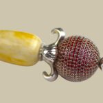Luxury Amber Yad Torah in Silver
