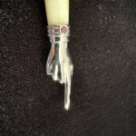 Luxury Amber Yad Torah in Silver