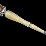 Luxury Amber Yad Torah in Silver